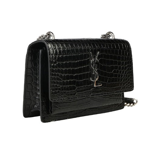 ๐๐๐ ๐๐๐๐๐ Calfskin Crocodile Embossed 23 CM
