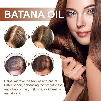 Batana Oil for Hair Growth,120ml Organic Batana Oil,Repairs Damaged Hair,Eliminates Split Ends and Enhances Hair Thickness for Healthier,Thicker