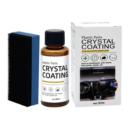 KQJQS Crystal Coating for car,Plastic Parts Crystal Coating,Plastic Parts Crystal Coating for Car,Easy to Use Car Refresher, Great Gloss Protection