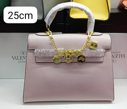 H Sellier Bag in Epsom Leather With Gold Hardware 25cm