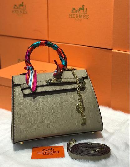 𝐇 Sellier Gold Hardware Bag in Epsom Leather 25cm