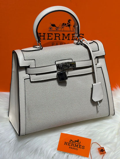 H Sellier Toile Swift Handbag 25cm