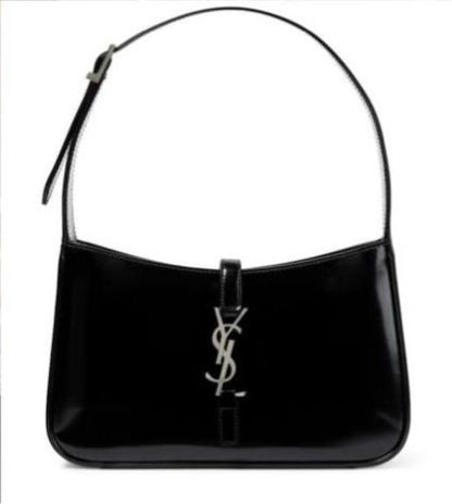 Le5a7 YSL Kelly Shiny Leather Bag