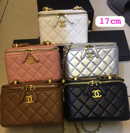 CH Leather CC Vanity Case Bag